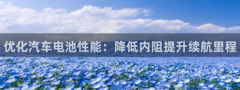 优发国际怎么样：优化汽车电池性能：降低内阻提升续航里程