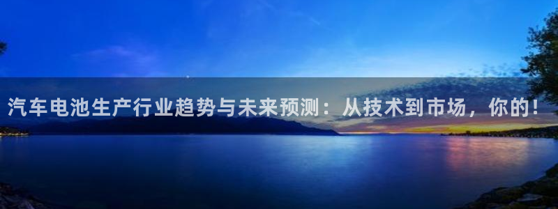 优发国际官网入口app下载：汽车电池生产
